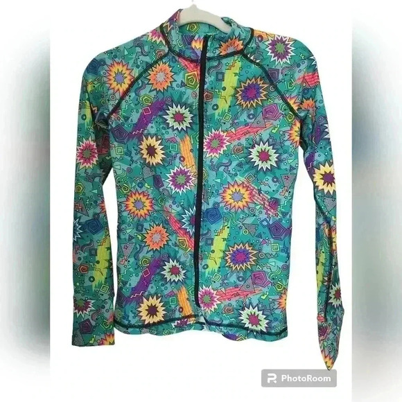 Shadesuits Rash Guard, UPF50, PowerGirl Teal - Picture 2 of 4